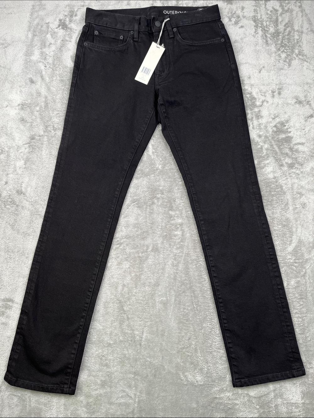 NEW Outerknown 28x32 Local Straight Fit Black SEA Jeans USA Organic Cotton